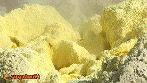 يوجد الكبريت بكثرة